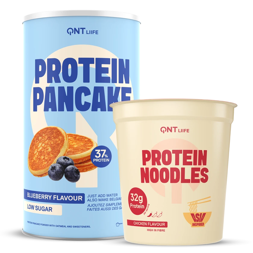 QNT Protein Noodles Chicken and Protein Pancake Blueberry bundle