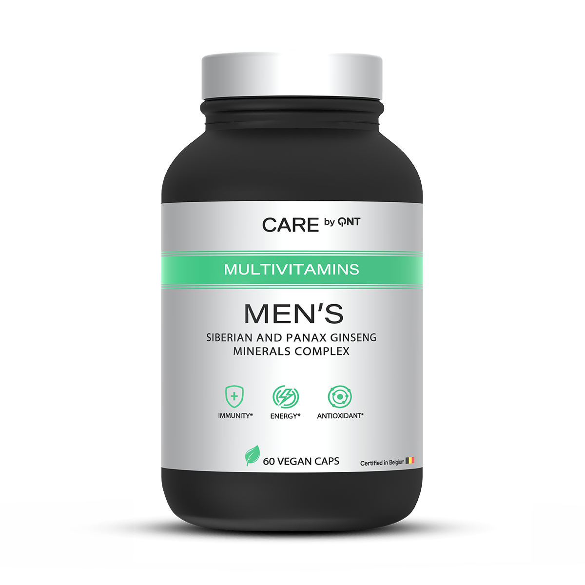 Complément alimentaire QNT Multivitamin Men’s, multivitamines et minéraux pour hommes en gélules vegan