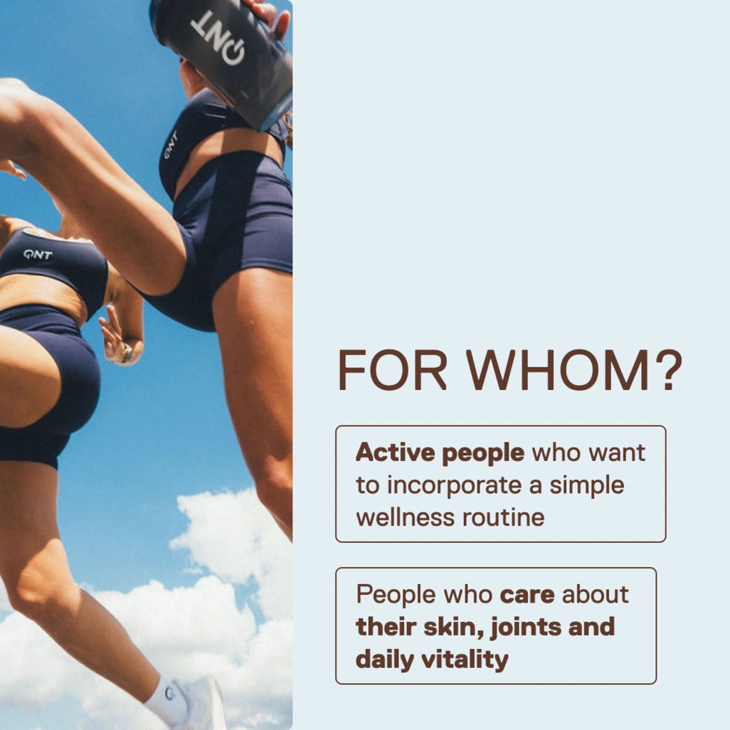 QNT LIIFE Collagen Care - For who? Active men and women looking to add collagen to their daily wellness routine