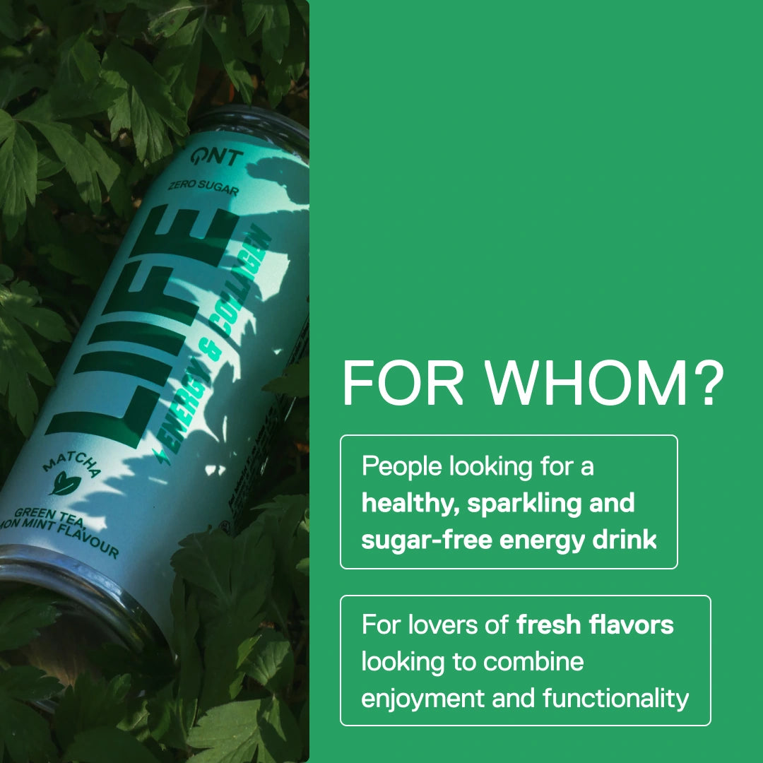 Energy Collagen Matcha green tea lemon-mint — nutritional values and beverage profile