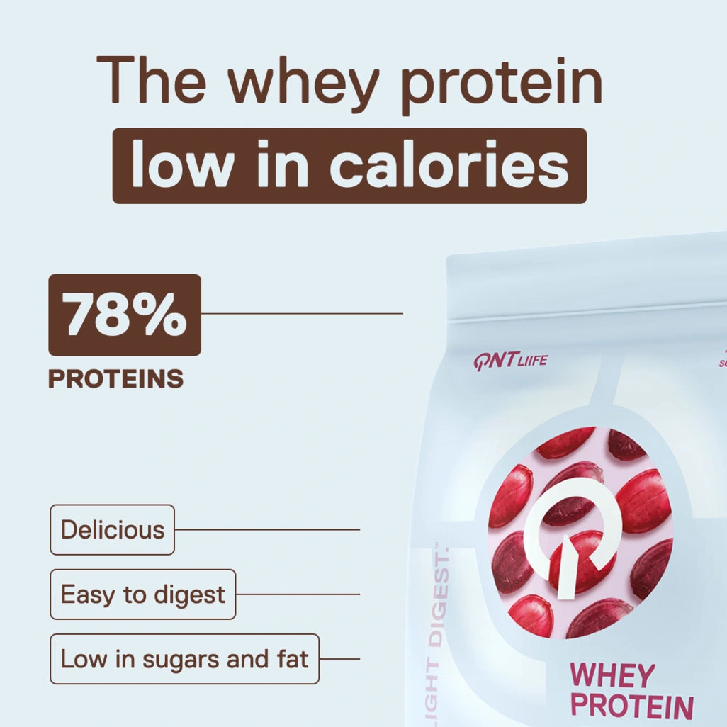QNT LIIFE Light Digest Whey Protein Fruit Candy flavor - Light and easy-to-digest whey, 500g bag, sweet and fruity notes