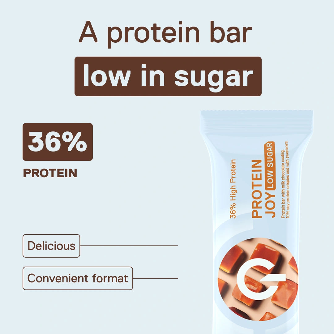 Protein Joy LIIFE crunchy caramel cookie — indulgent protein bar with a crunchy texture, 60 g