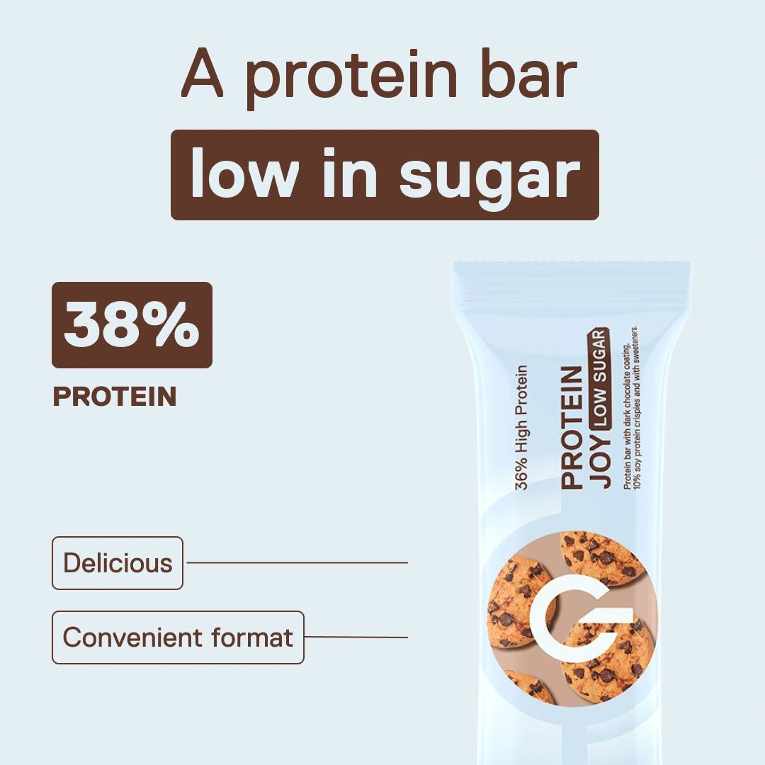 Protein Joy LIIFE crunchy chocolate cookie — indulgent protein bar with a crunchy texture, 60 g