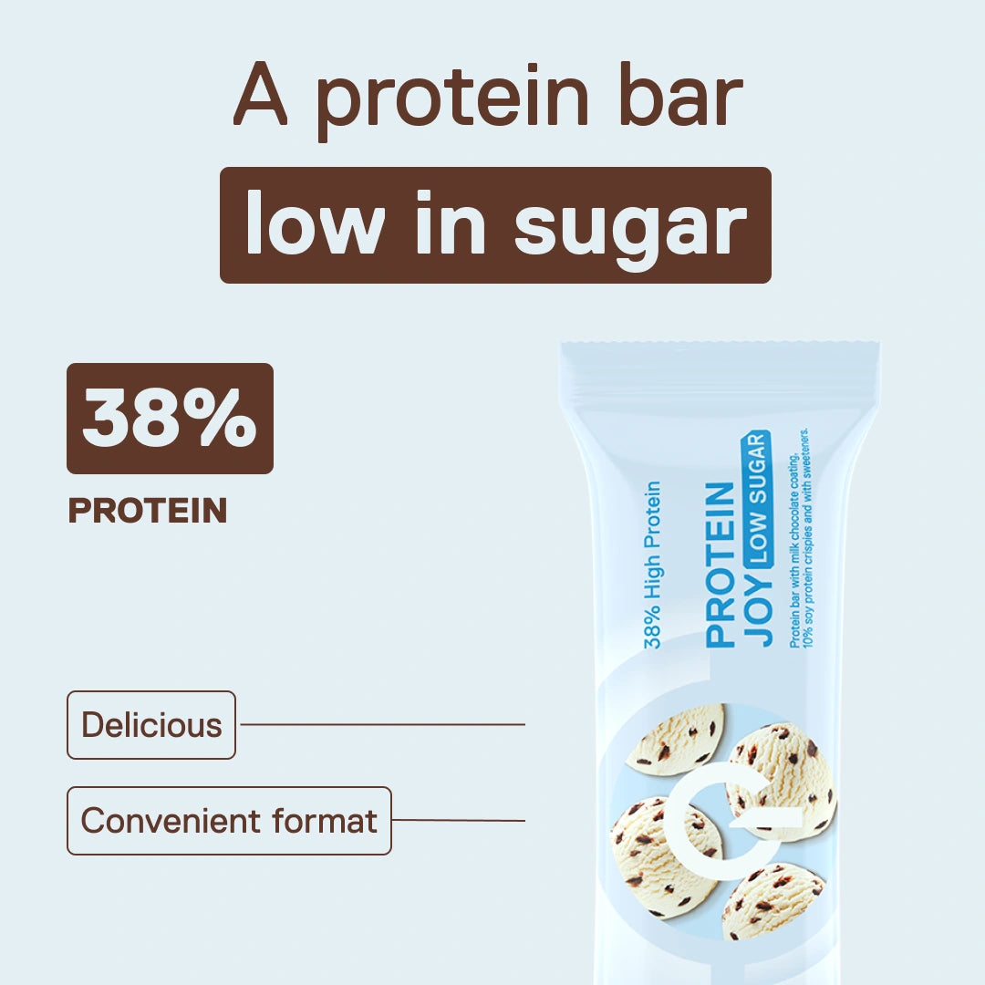 Protein Joy LIIFE crunchy vanilla ice cream — indulgent protein bar with a crunchy texture, 60 g