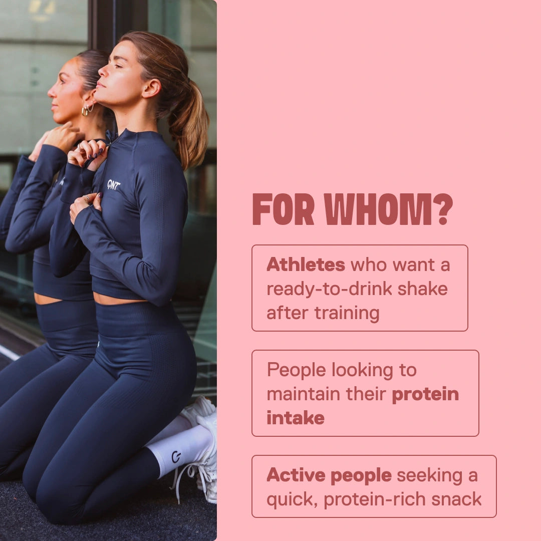 Protein Shake strawberry — who it's for: athletes and active people seeking a practical protein option