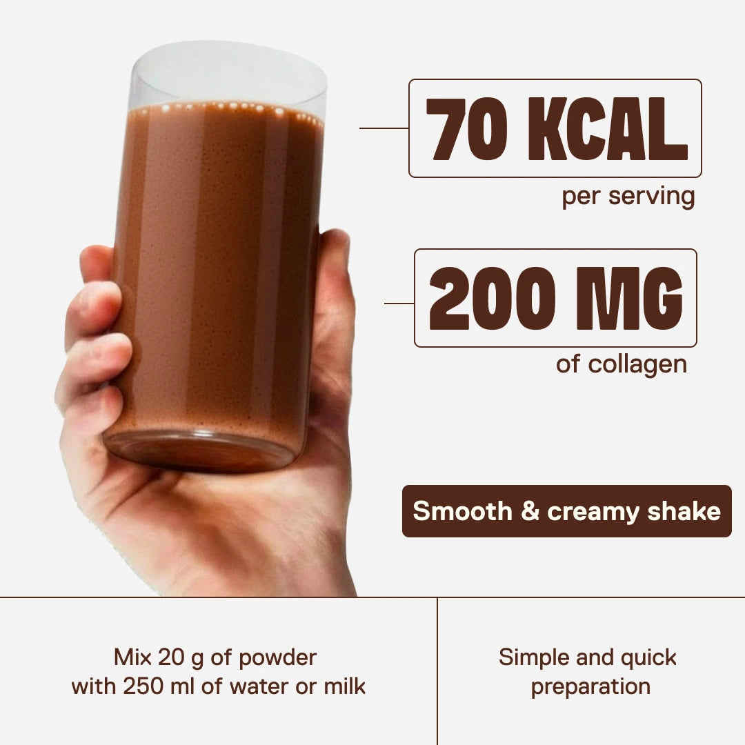 Skinny Protein belgian chocolate — L-carnitine, collagen and B vitamins to support daily life