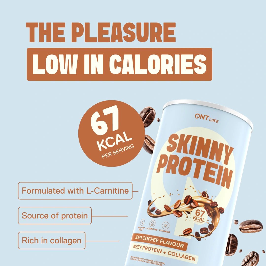 Skinny Protein LIIFE iced coffee — 12 g protein per serving with a hint of caffeine