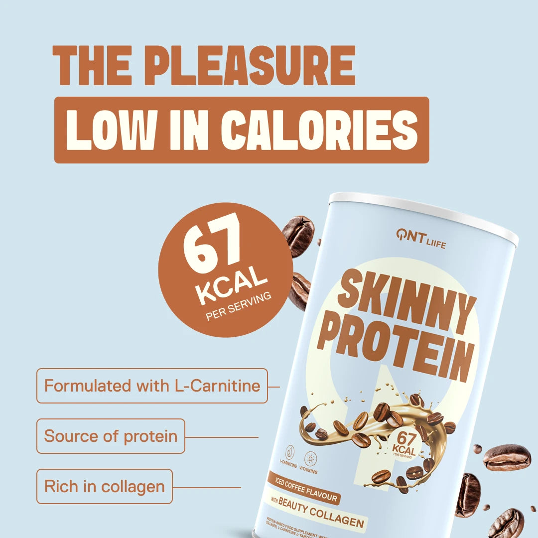 Skinny Protein LIIFE iced coffee — 12 g protein per serving with a hint of caffeine