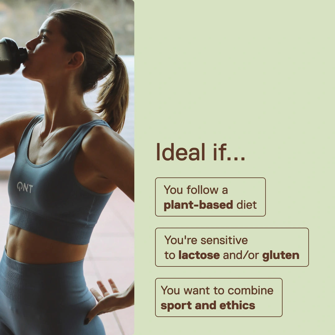 Vegan Protein QNT — who it's for: athletes, flexitarians and anyone adopting a plant-based lifestyle