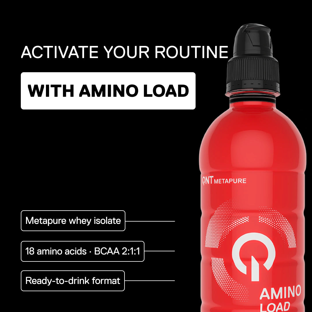 QNT Metapure Amino Load protein drink red fruits — visual 1