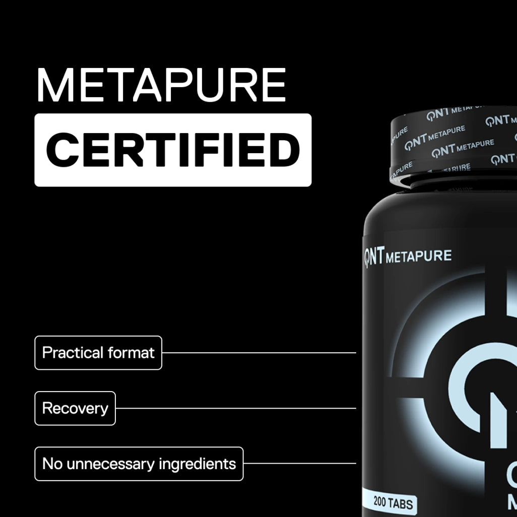 Creatine monohydrate METAPURE 3000 mg in tablets — pure creatine intake for athletic performance