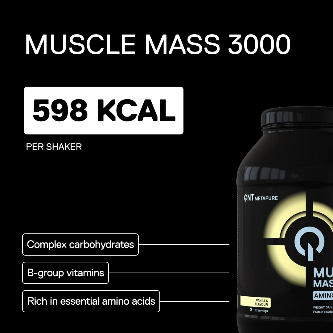 QNT Metapure Muscle Mass 3000 protein mass gainer — Vanilla — visual 1