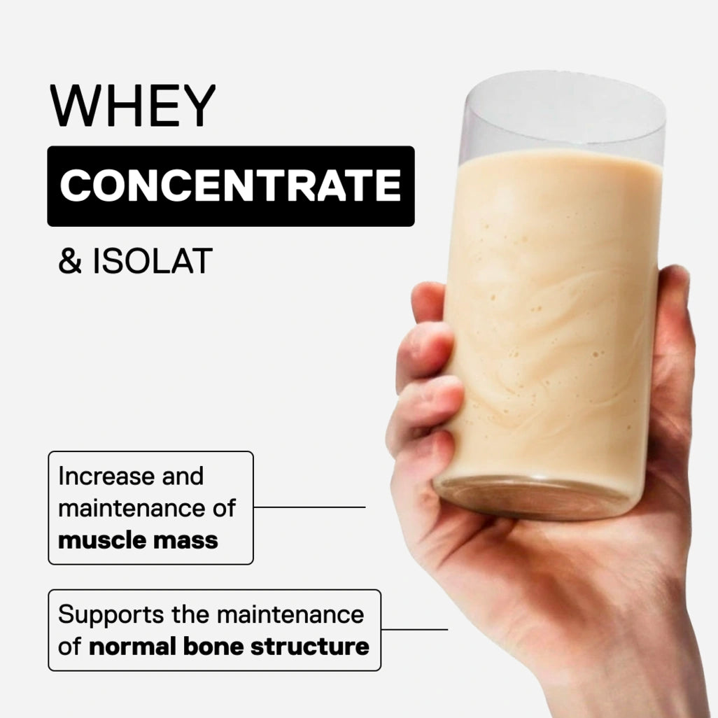 Prime Whey QNT Banana flavor to blend - Smooth shaker texture, fruity taste for sporty routines