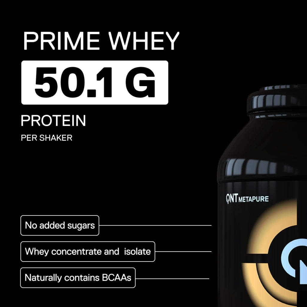 QNT Metapure Prime Whey Cookie flavor - Premium whey protein, indulgent cookie taste