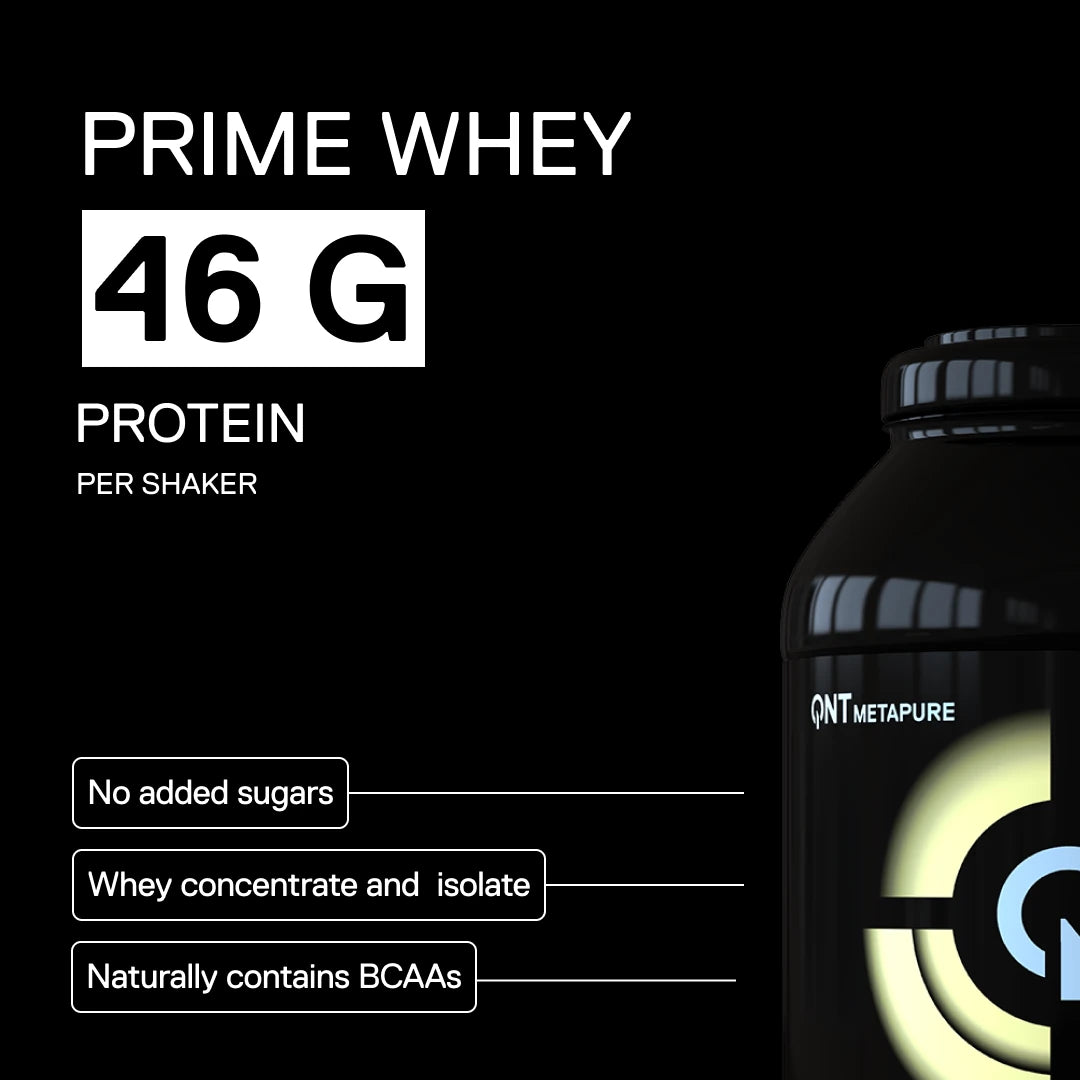 QNT Metapure Prime Whey Vanilla flavor - Premium whey protein, classic vanilla taste
