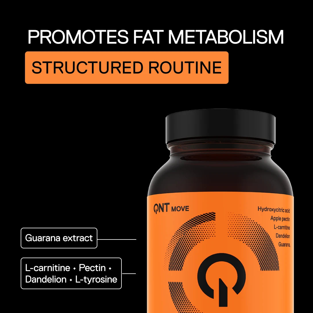 QNT MOVE Burner supplement – guarana extract, L-carnitine, pectin, dandelion and L-tyrosine