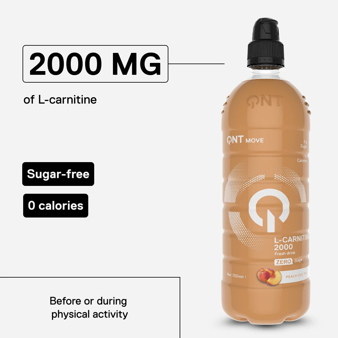L-Carnitine 2000 mg MOVE peach iced tea — 2000 mg of L-carnitine to support training effort