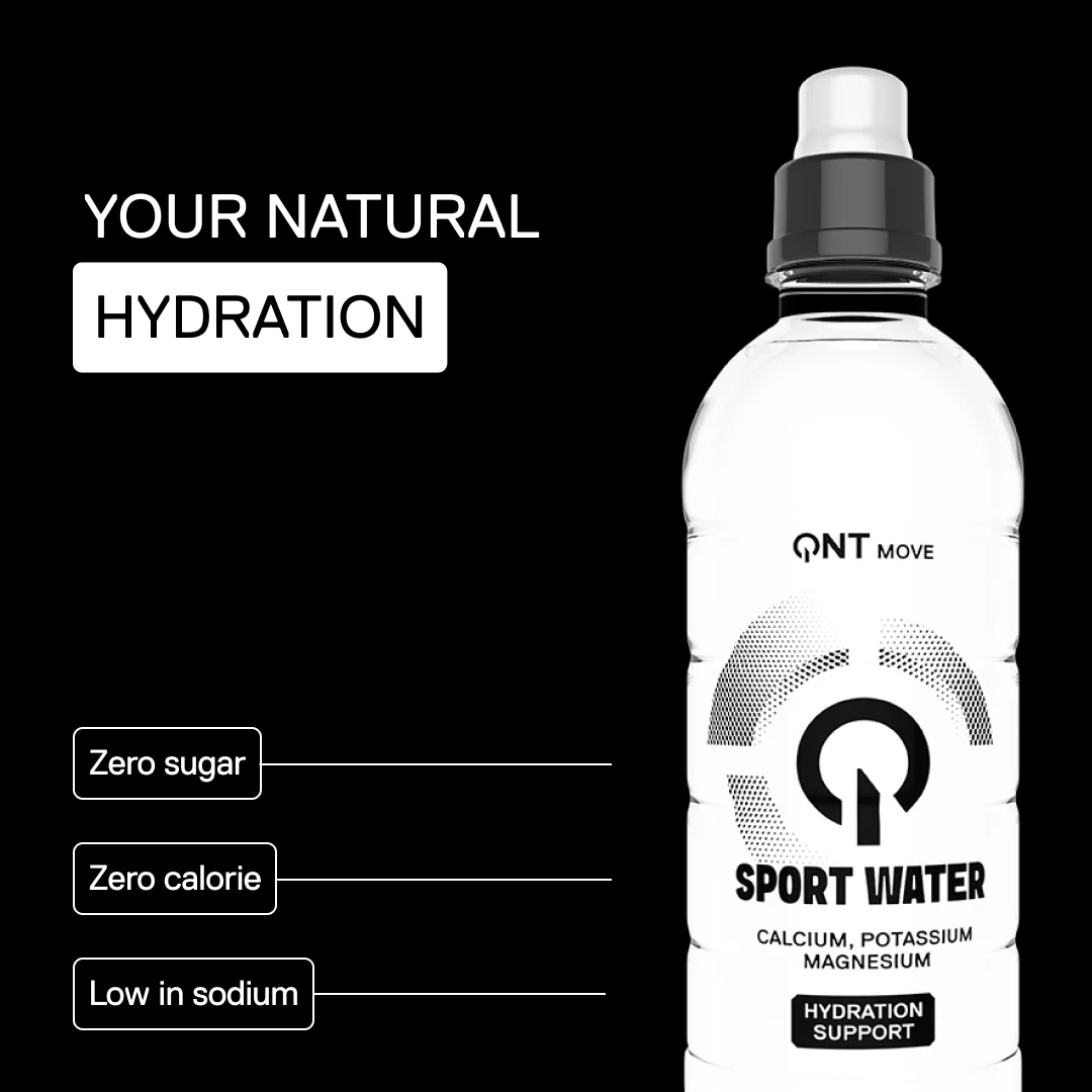QNT MOVE Sport Water – natural hydration, zero sugar, zero calorie and low in sodium