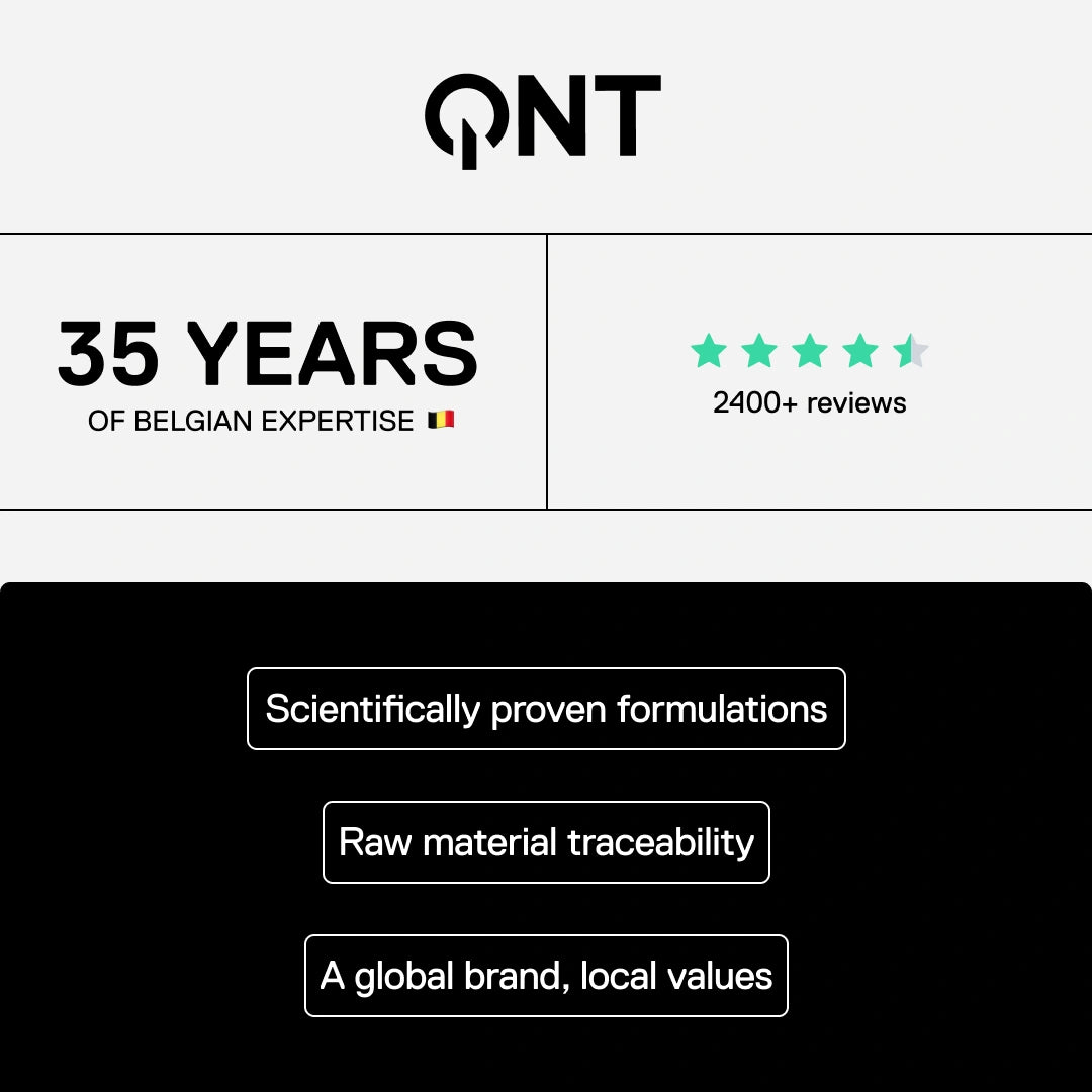 QNT Sport: 35 years of Belgian expertise in sports nutrition, scientifically proven formulations