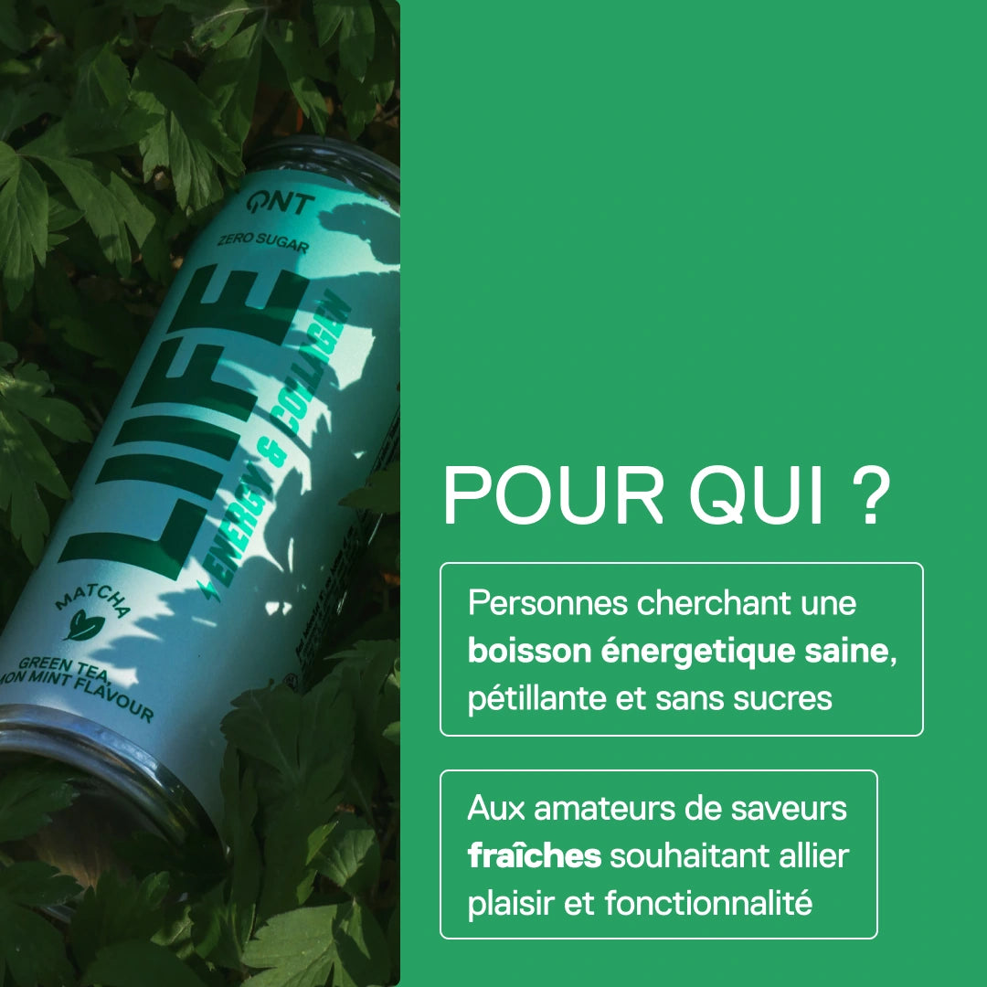 Energy Collagen Matcha thé vert citron-menthe — valeurs nutritionnelles et profil de la boisson