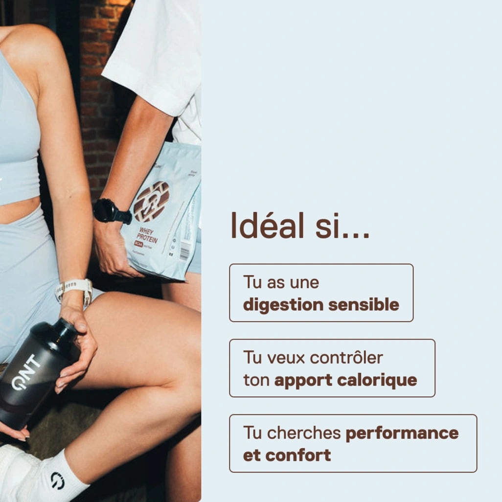 QNT LIIFE Light Digest Whey Protéine - Pour qui ? Sportifs réguliers, débutants et toute personne souhaitant intégrer une protéine légère et facile à digérer dans son quotidien