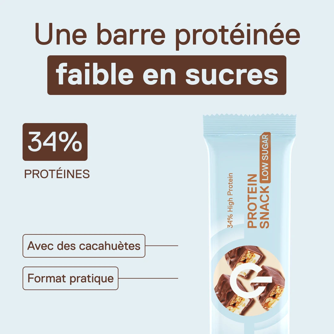QNT LIIIFE Protein Snack Peanut – barre protéinée faible en sucres avec cacahuètes