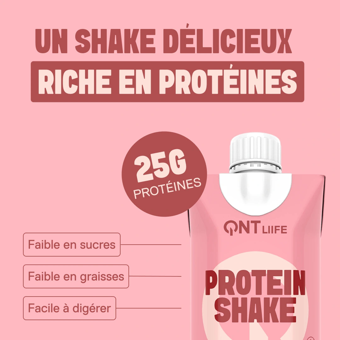 Protein Shake LIIFE fraise — boisson prête-à-boire, 17 g de protéines par bouteille 330 ml