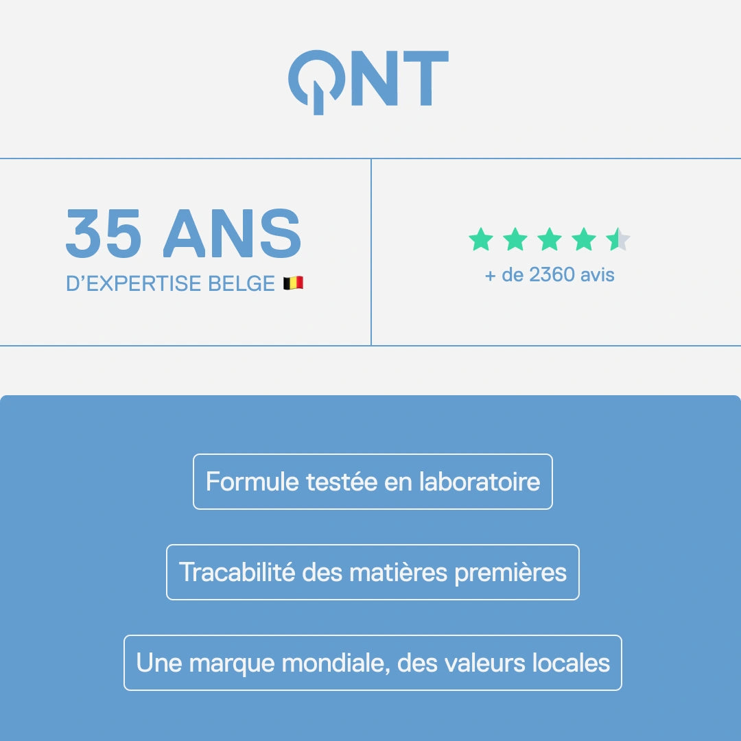 Protein Shake vanille — QNT, marque belge de nutrition sportive depuis plus de 30 ans
