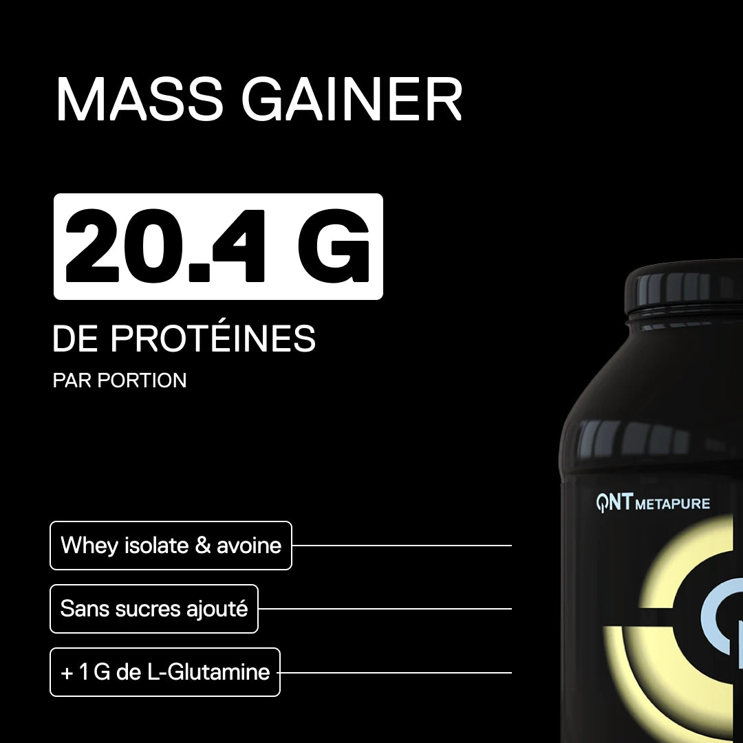 QNT Metapure Mass Whey Isolate Gainer — Vanille — visuel 1