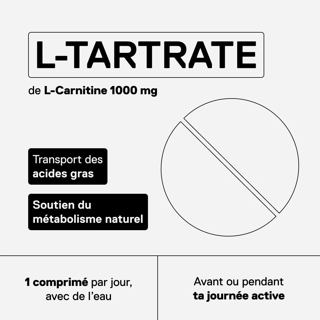 QNT Metapure Maxi L-Carnitine 1000 mg comprimés — visuel 2