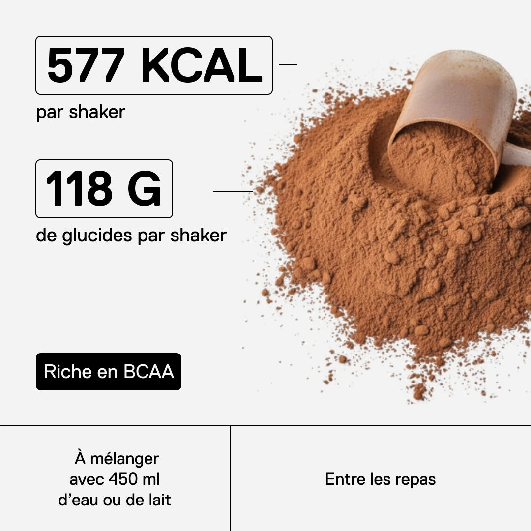 QNT Metapure Muscle Mass 3000 gainer protéiné — Chocolat