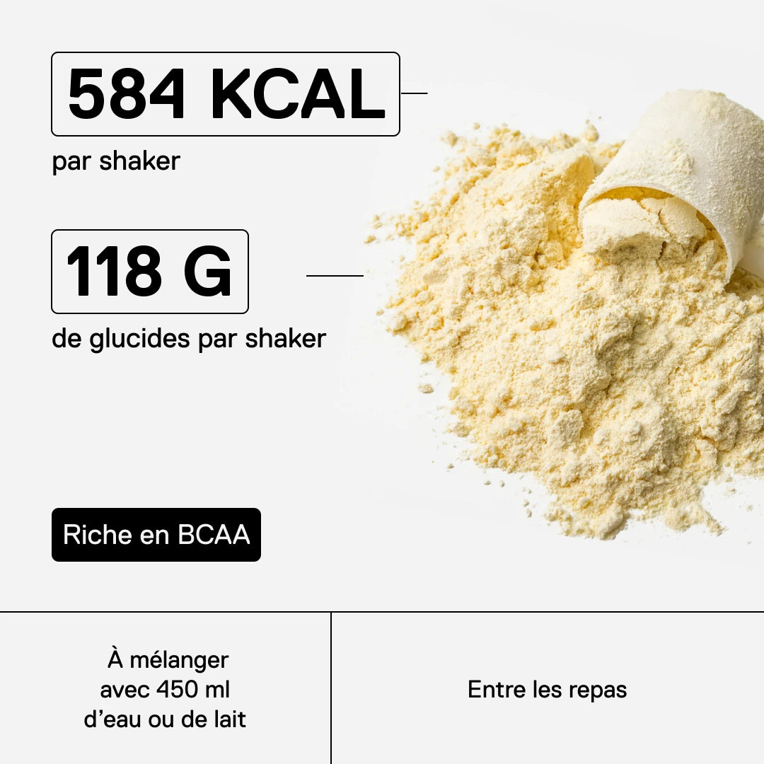 QNT Metapure Muscle Mass 3000 gainer protéiné — Fraise