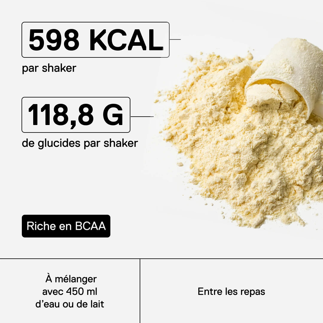 QNT Metapure Muscle Mass 3000 gainer protéiné — Vanille