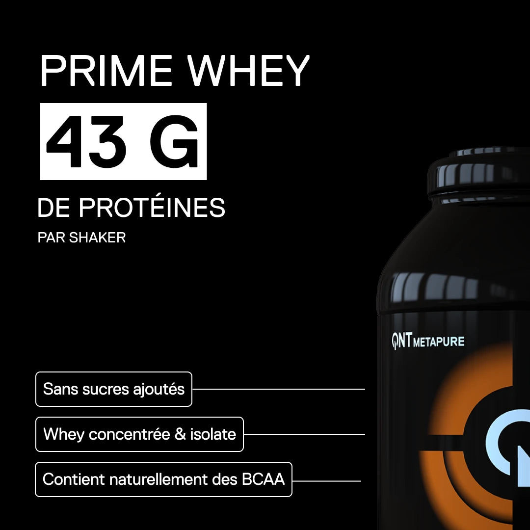 QNT Metapure Prime Whey saveur Brownie Chocolat belge - Whey protéine premium, intensité chocolatée