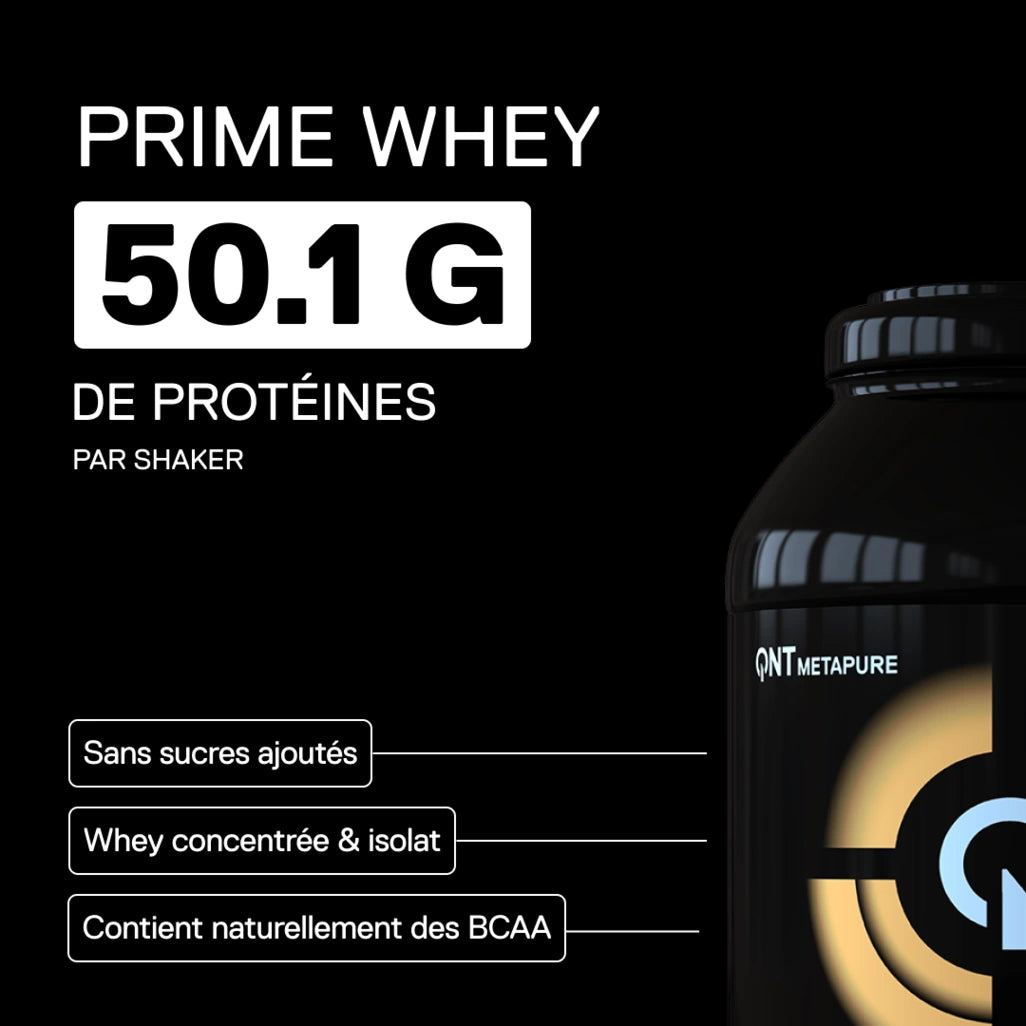 QNT Metapure Prime Whey saveur Cookie - Whey protéine premium, saveur biscuit gourmand