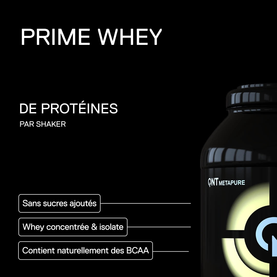 QNT Metapure Prime Whey saveur Vanille - Whey protéine premium, classique vanille gourmande