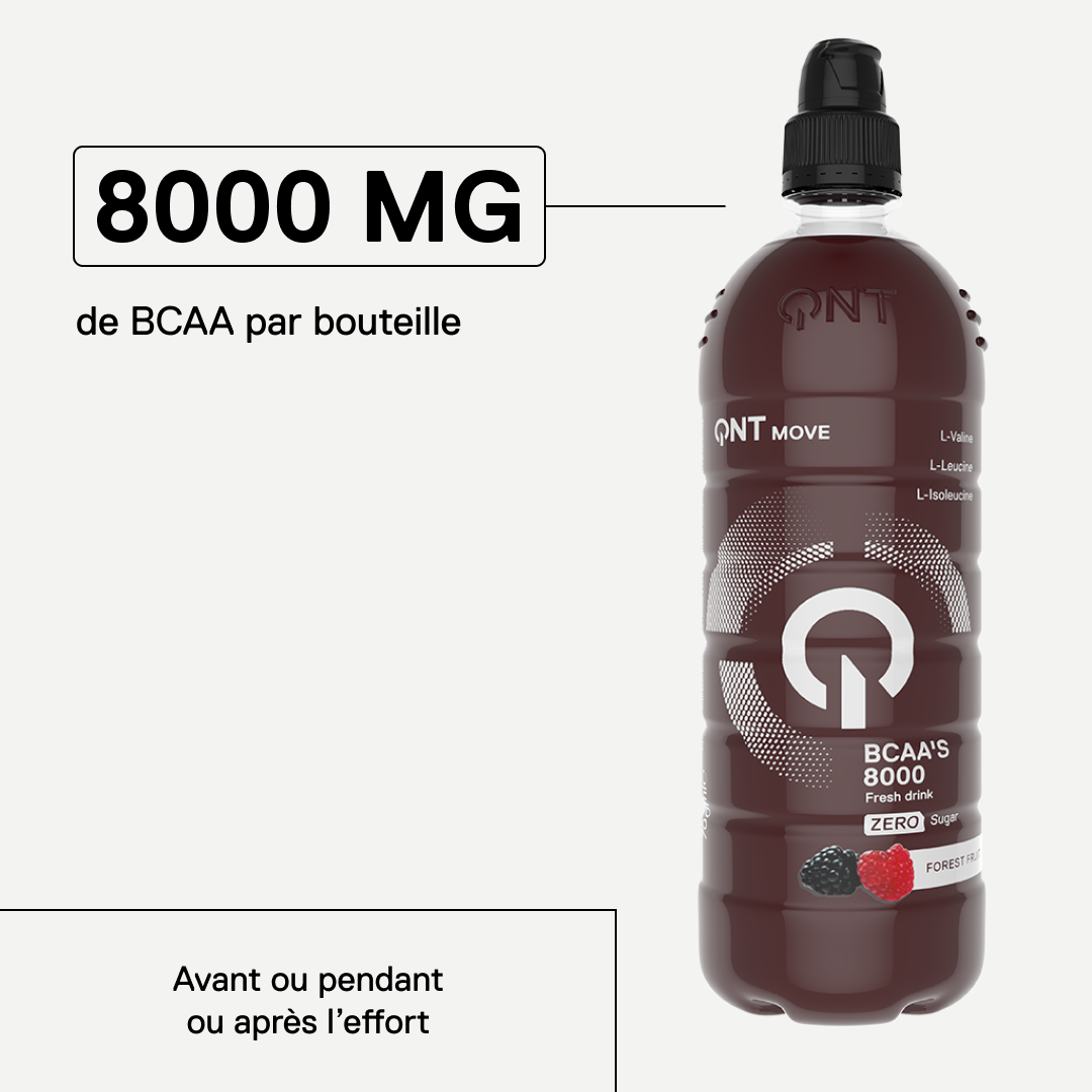 QNT MOVE BCAA 8000 Forest Fruit – 8000 mg de BCAA par bouteille