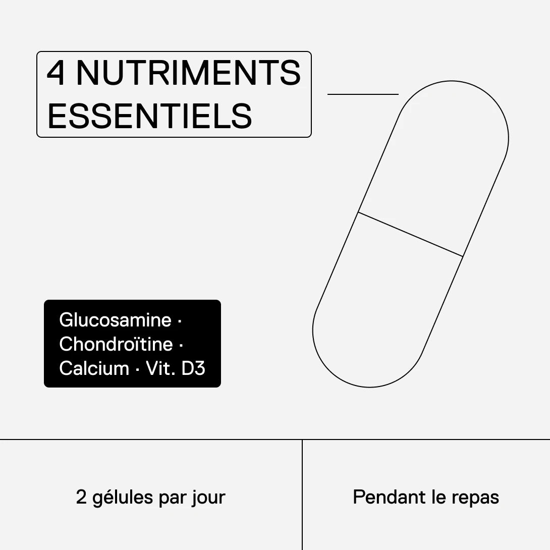 QNT MOVE Joint+ – glucosamine, chondroïtine, calcium et vitamine D3