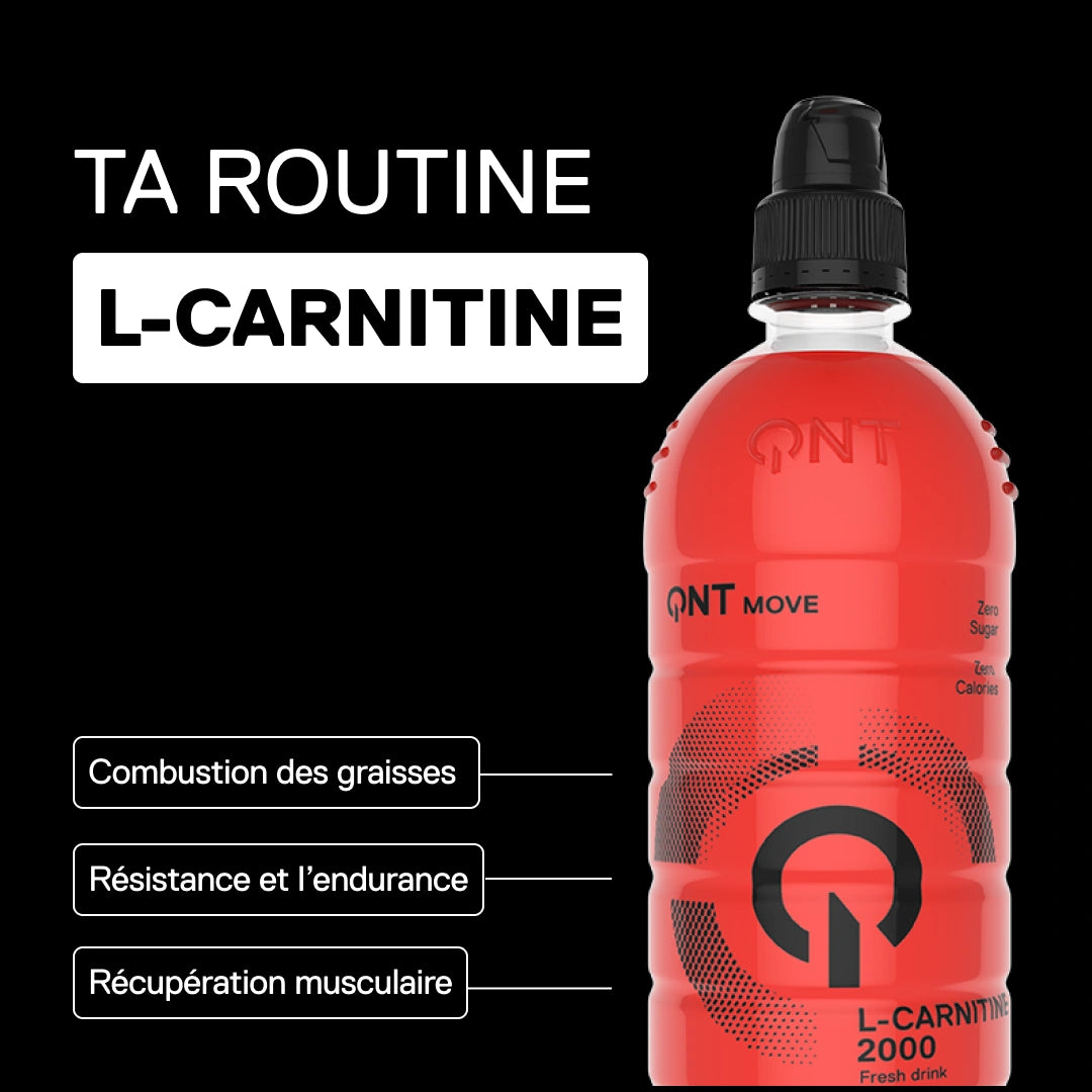L-Carnitine 2000 mg MOVE canneberge-citron — boisson prête-à-boire 700 ml pour un mode de vie actif