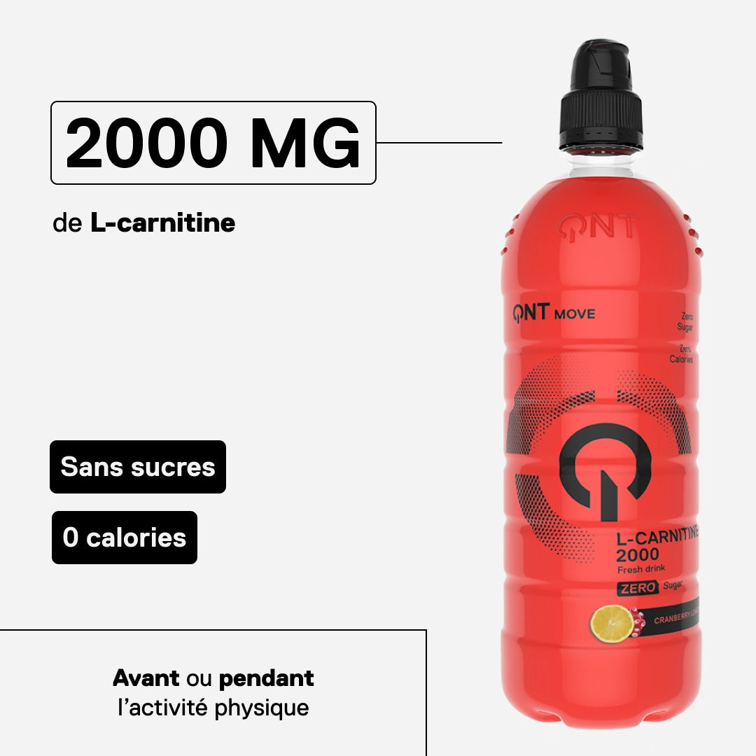 L-Carnitine 2000 mg MOVE canneberge-citron — 2000 mg de L-carnitine pour accompagner l'effort