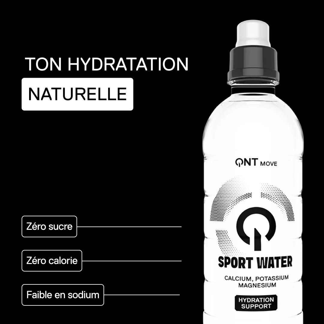 QNT MOVE Sport Water – hydratation naturelle, zéro sucre, zéro calorie et faible en sodium