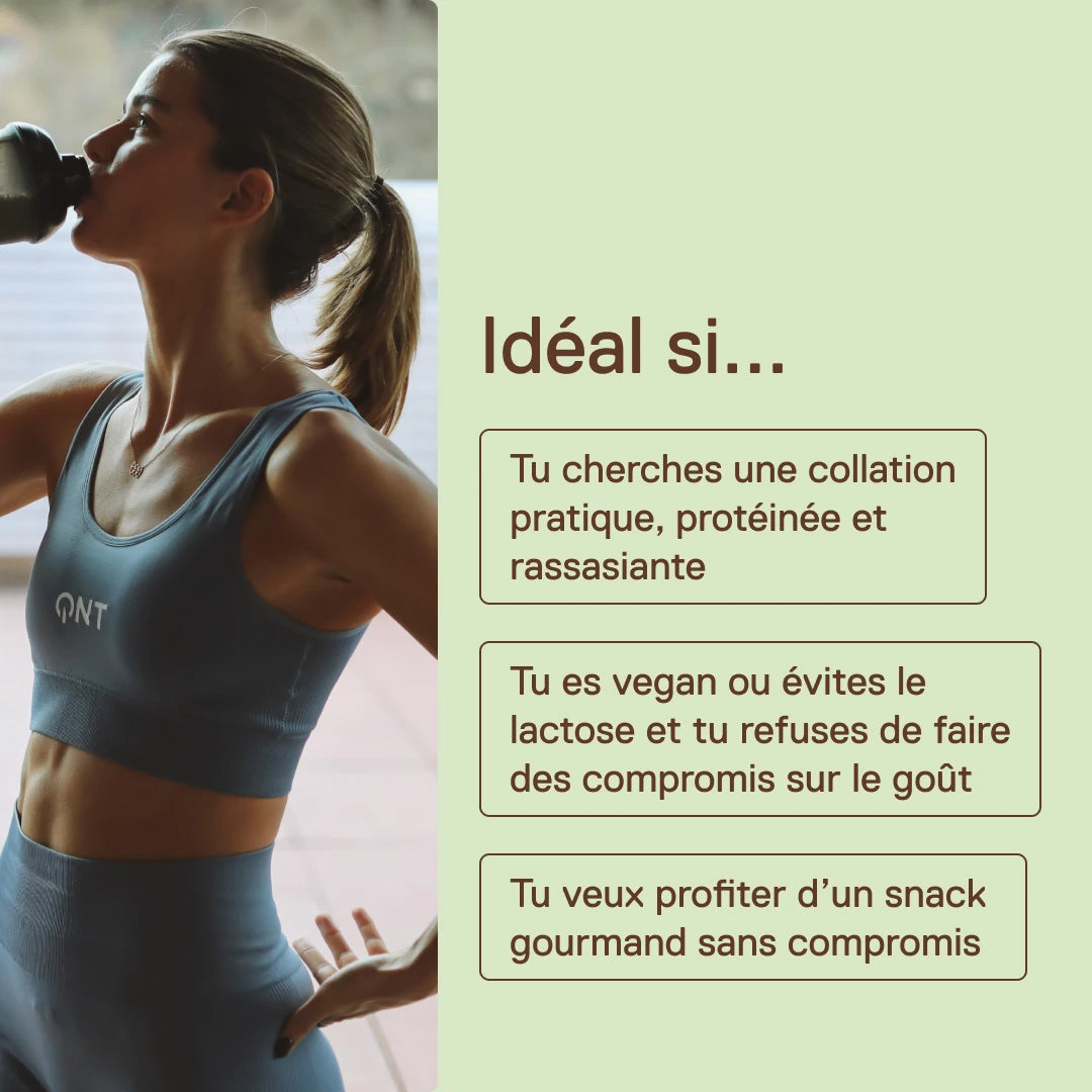 QNT Life Protein Wafer Vegan Noisette – snack protéiné vegan gourmand