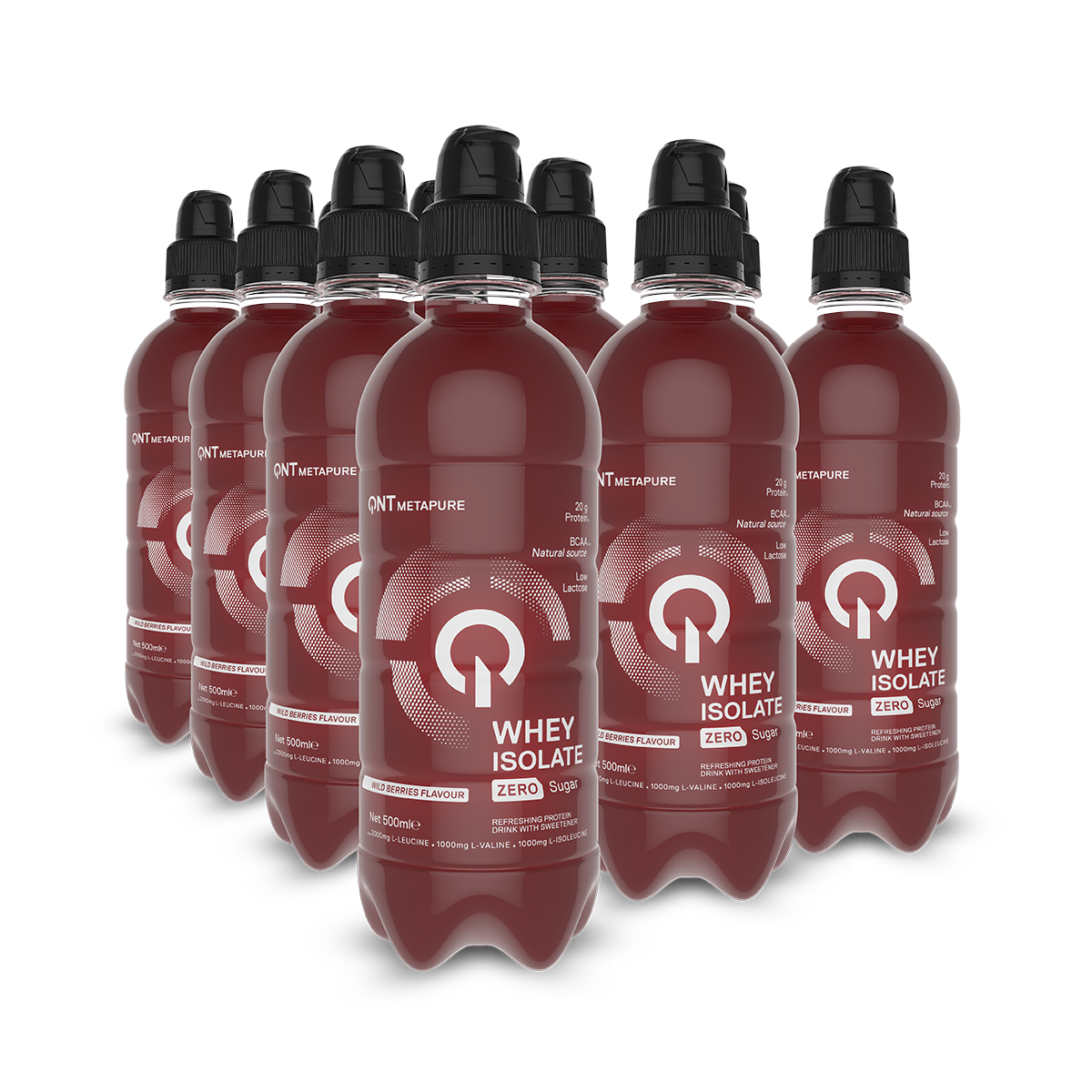 Eau protéinée QNT Iso Whey baies sauvages 500 ml