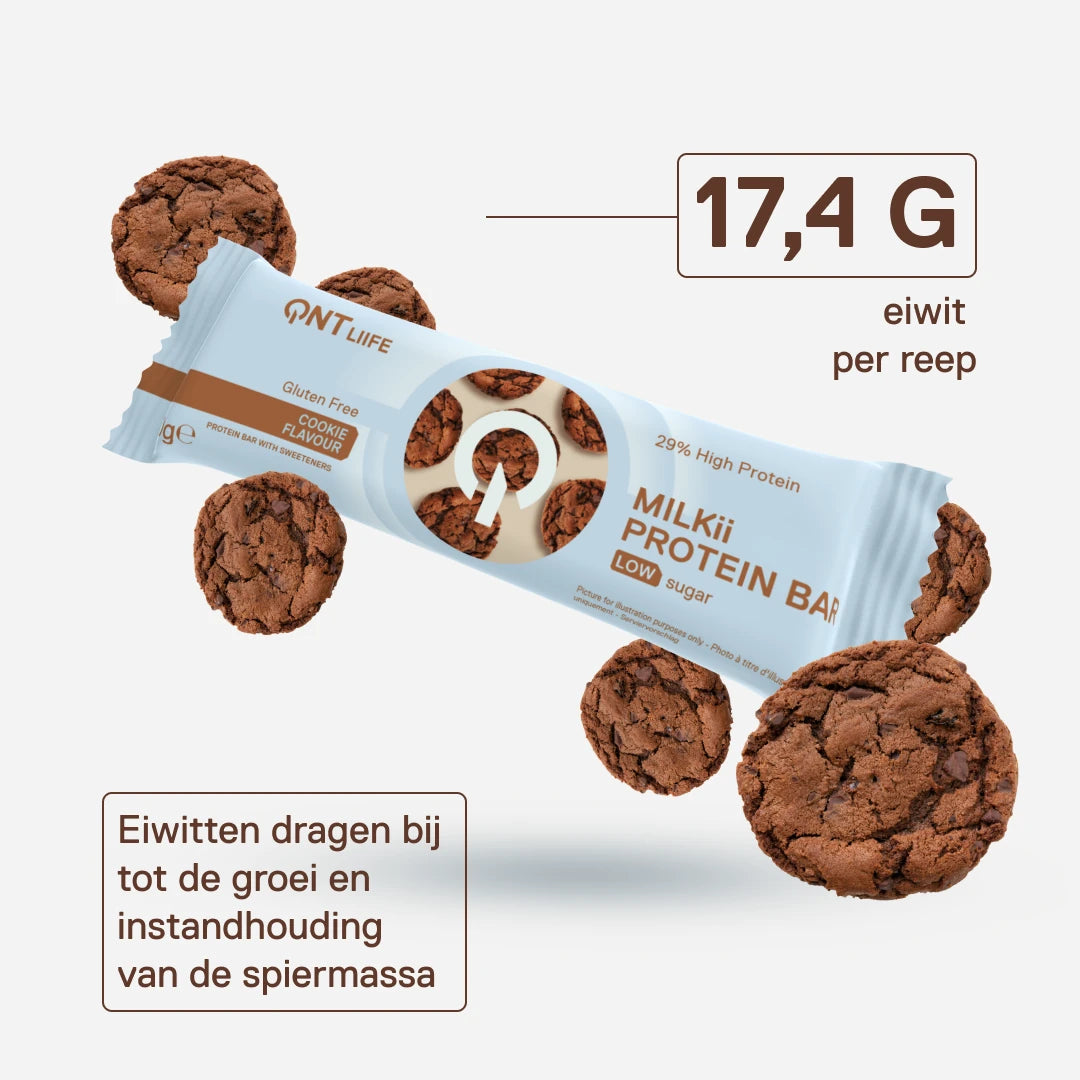 QNT LIIIFE Milkii Protein Bar Cookie – 17,4 g eiwit per reep
