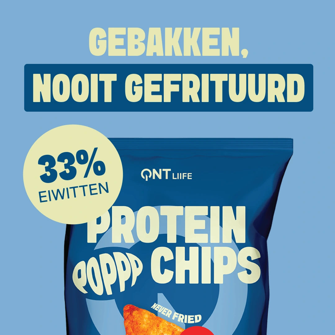 QNT LIIFE Protein Pop Chips smaak Paprika - Eiwitchips met milde paprika, 33% eiwit, zakje van 50 g