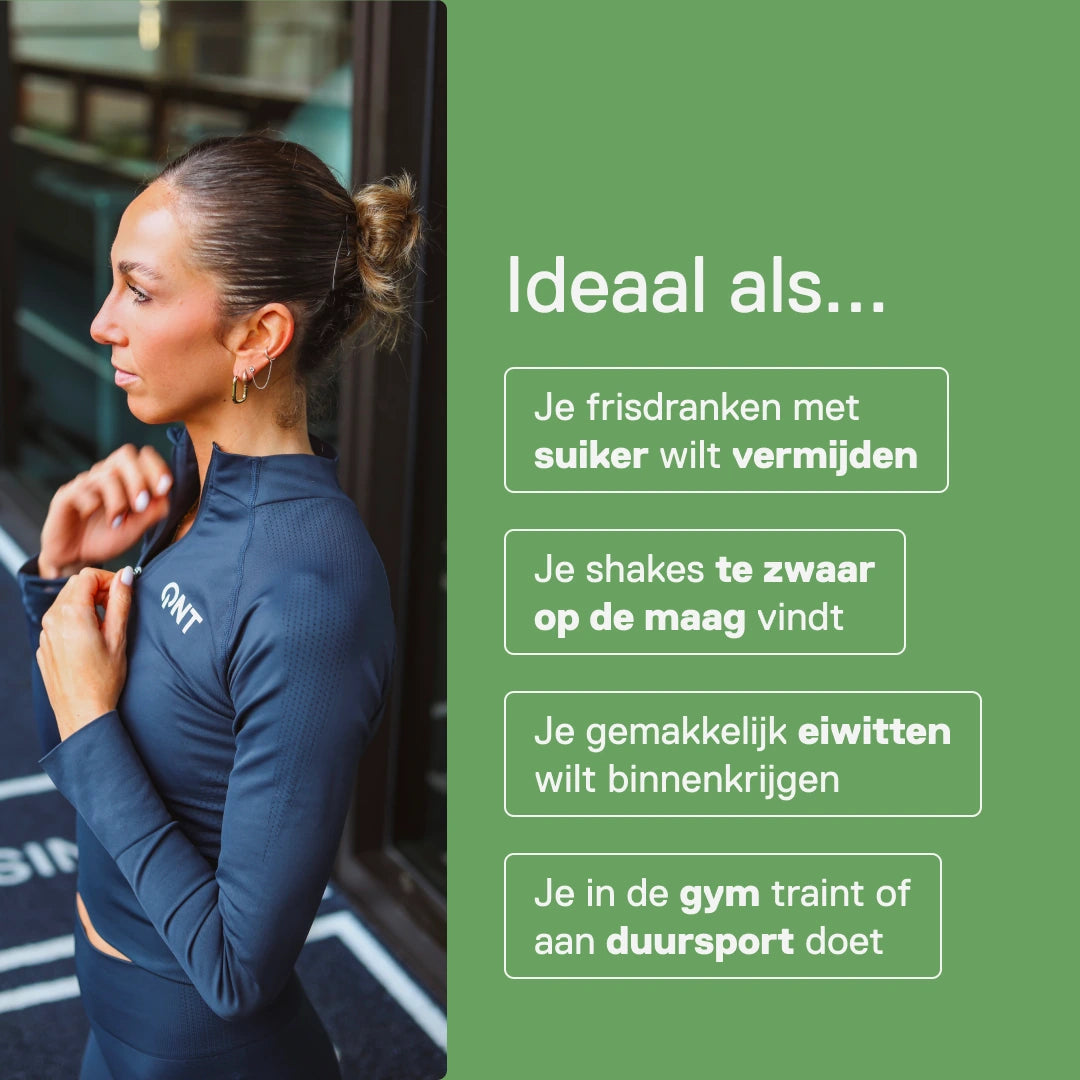QNT LIIFE Protein Water Citroen & Gember, ideaal als vervanging voor suikerhoudende frisdrank en zware shakes, lichte eiwitten om mee te nemen