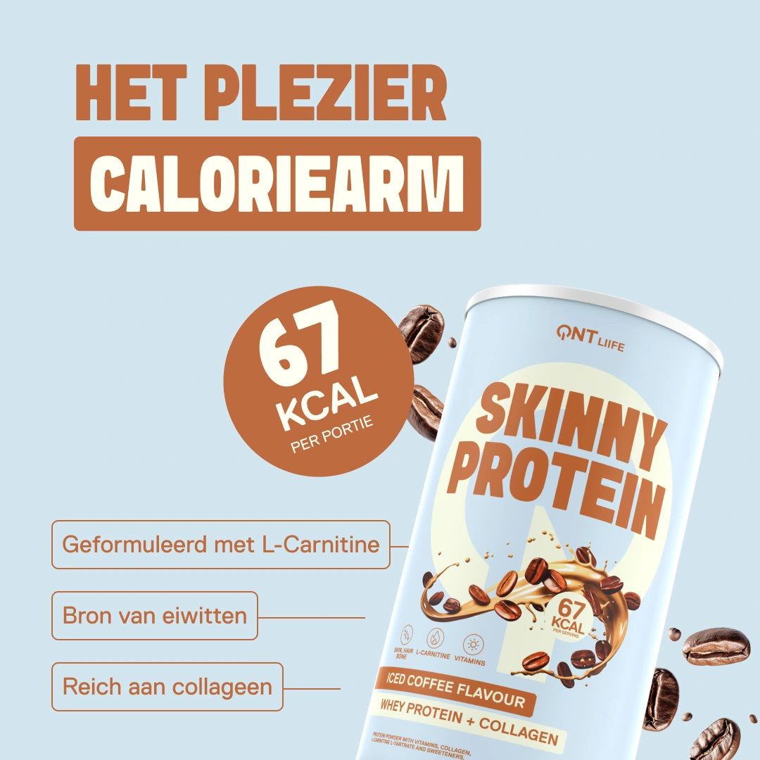 Skinny Protein LIIFE iced coffee — 12 g eiwit per portie met een vleugje cafeïne