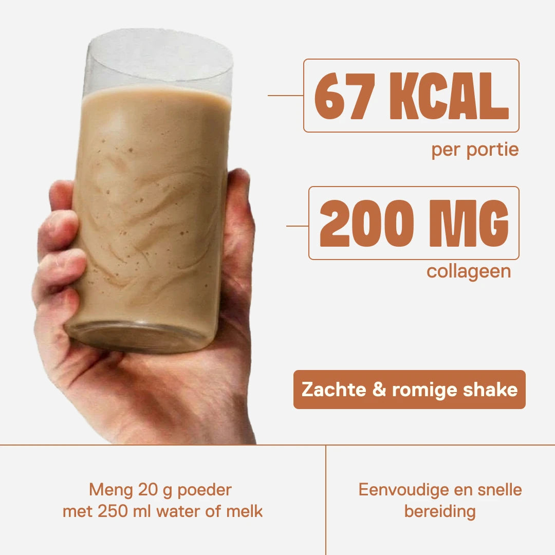 Skinny Protein iced coffee — L-carnitine, collageen en B-vitamines voor actieve pauzes