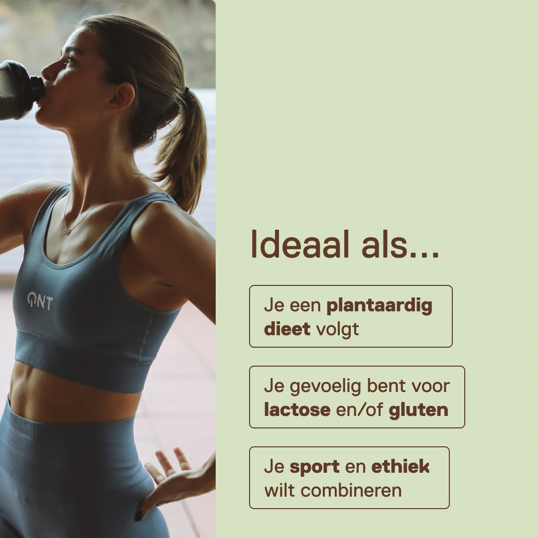 Vegan Protein QNT — voor wie: sporters, flexitariërs en iedereen die een plantaardige levensstijl omarmt