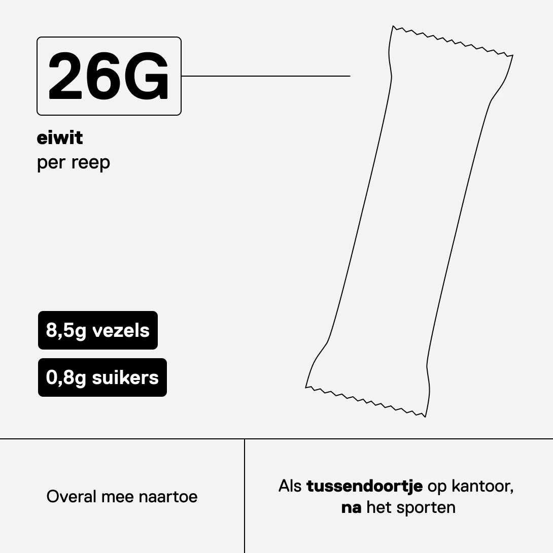QNT Metapure 40% Crunchy Eiwitreep — Chocolade — visual 2